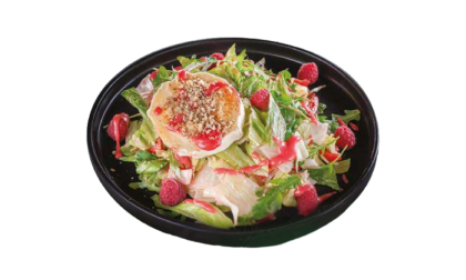 Салата със запечено козе сирене