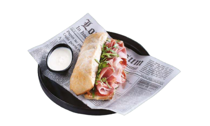 Хрупкав сандвич с пушен врат копа