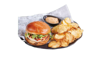 Бургер с гриловано сирене Талагани