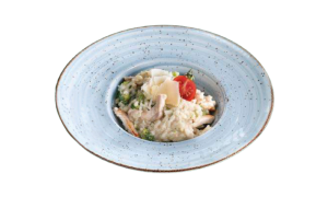 Ризото с пиле, броколи и горгонзола