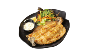 Бадемова пъстърва с орехов сос