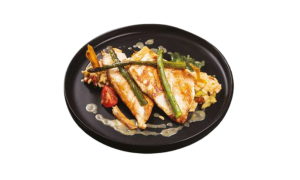 Пиле с аспержи и Беарнез